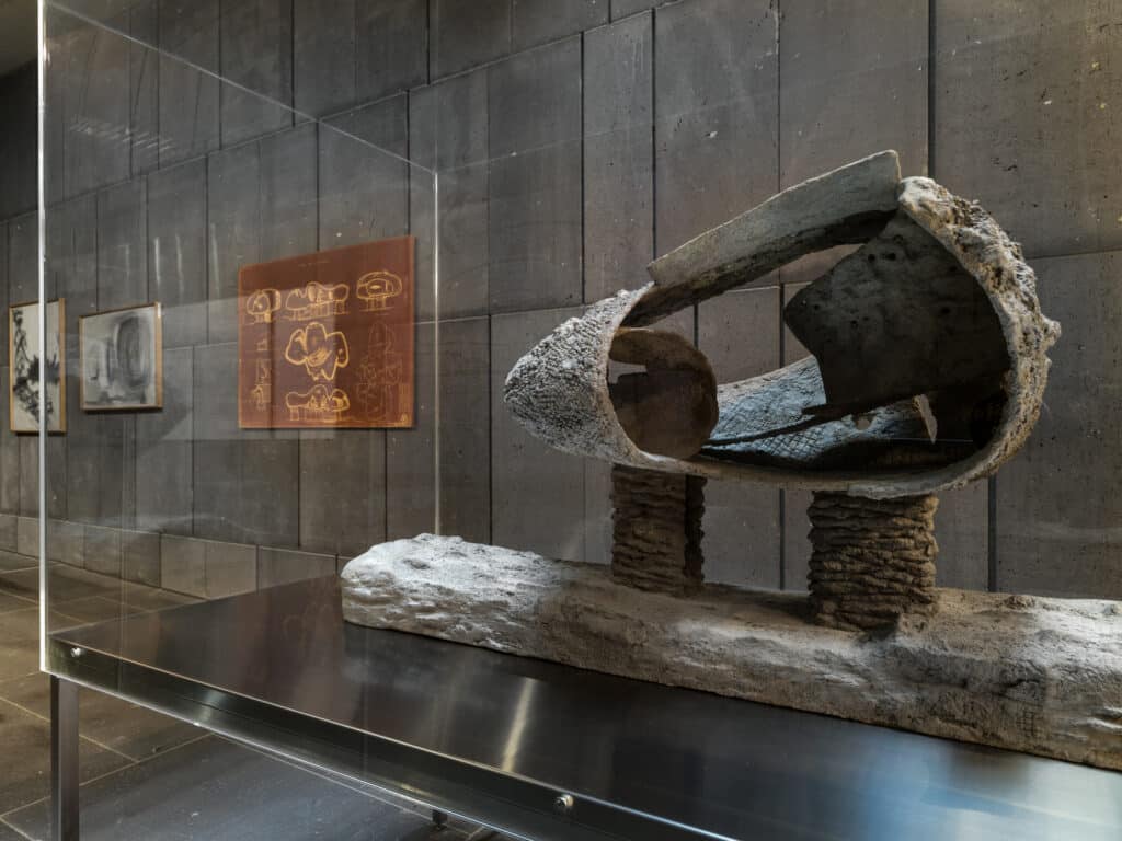 Friedrich Kiesler Endless House, exhibition view, mumok, Vienna, 2024