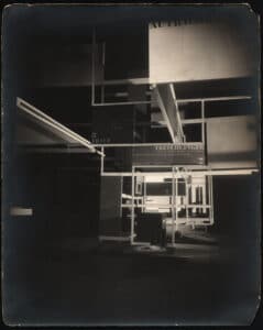 Frederick Kiesler, City in Space, Paris 1925, Photograph by J. Roseman