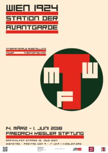 Poster of the exhibition "Vienna 1924. Hotspot of the Avant-Garde" in the Frederick Kiesler Foundation, Vienna 2018